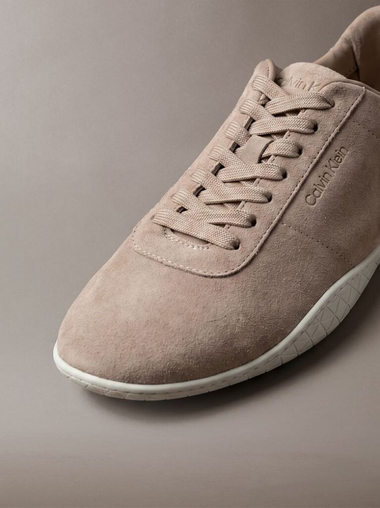 Beige Suede Hybrid Ballet Sneakers  Women