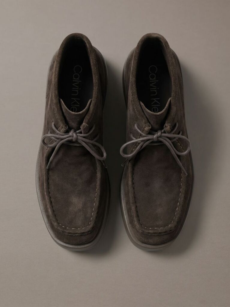 Brown Suede Platform Desert Boots  Women
