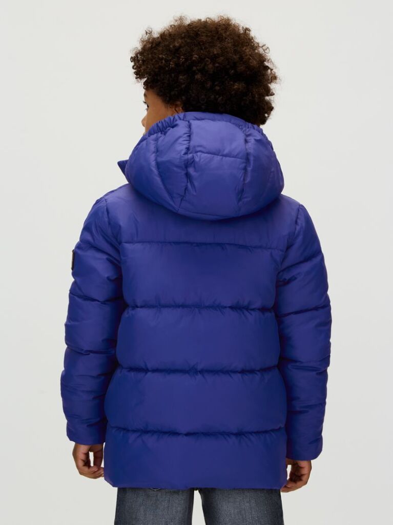 Blue Recycled Polyester Puffer Jacket  Boys