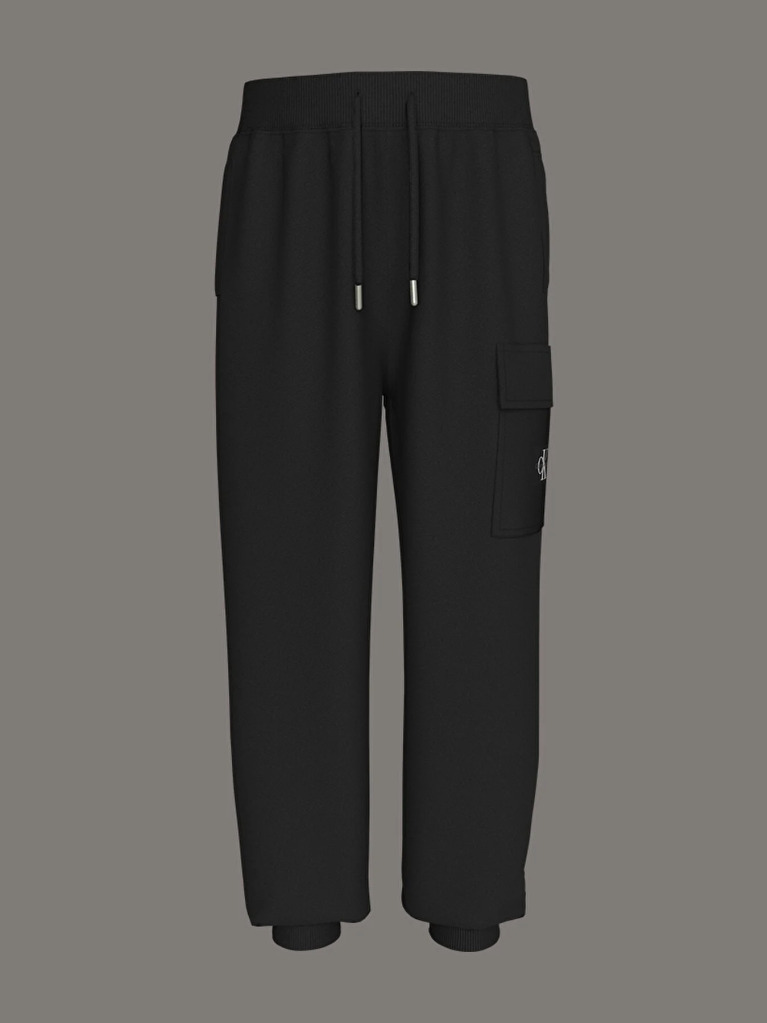 Black Relaxed Cargo Joggers  Boys