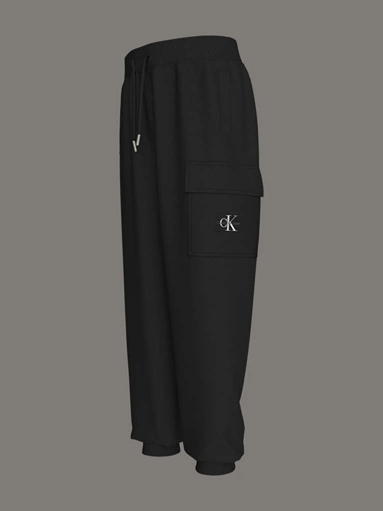 Black Relaxed Cargo Joggers  Boys