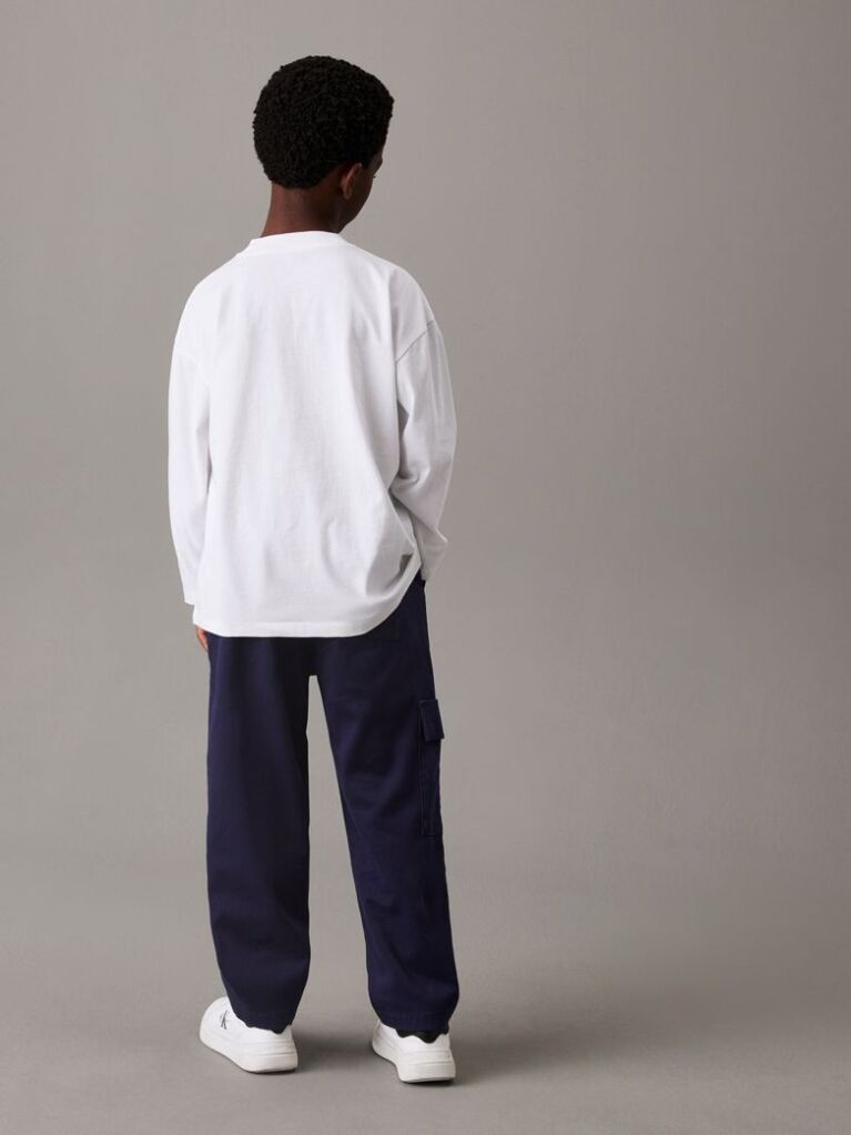 Blue Relaxed Skater Cargo Trousers  Boys