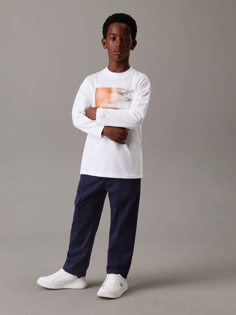 Blue Relaxed Skater Cargo Trousers  Boys