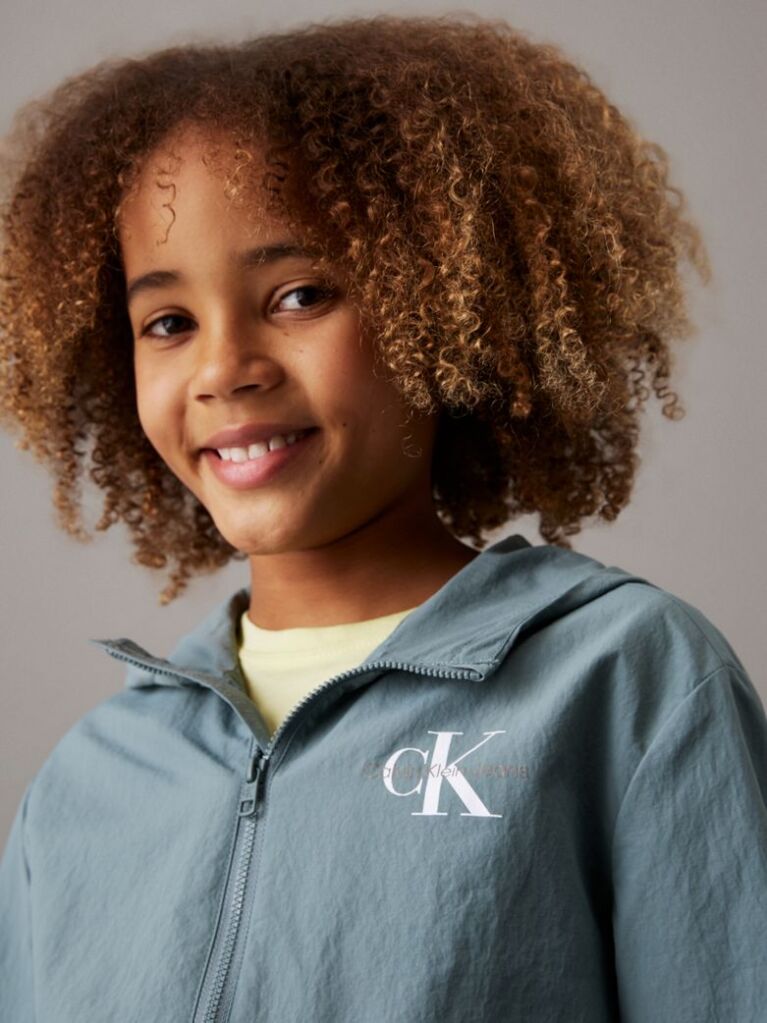 Green Hooded Windbreaker  Boys