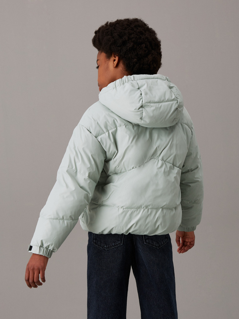 Green Puffer Jacket  Girls