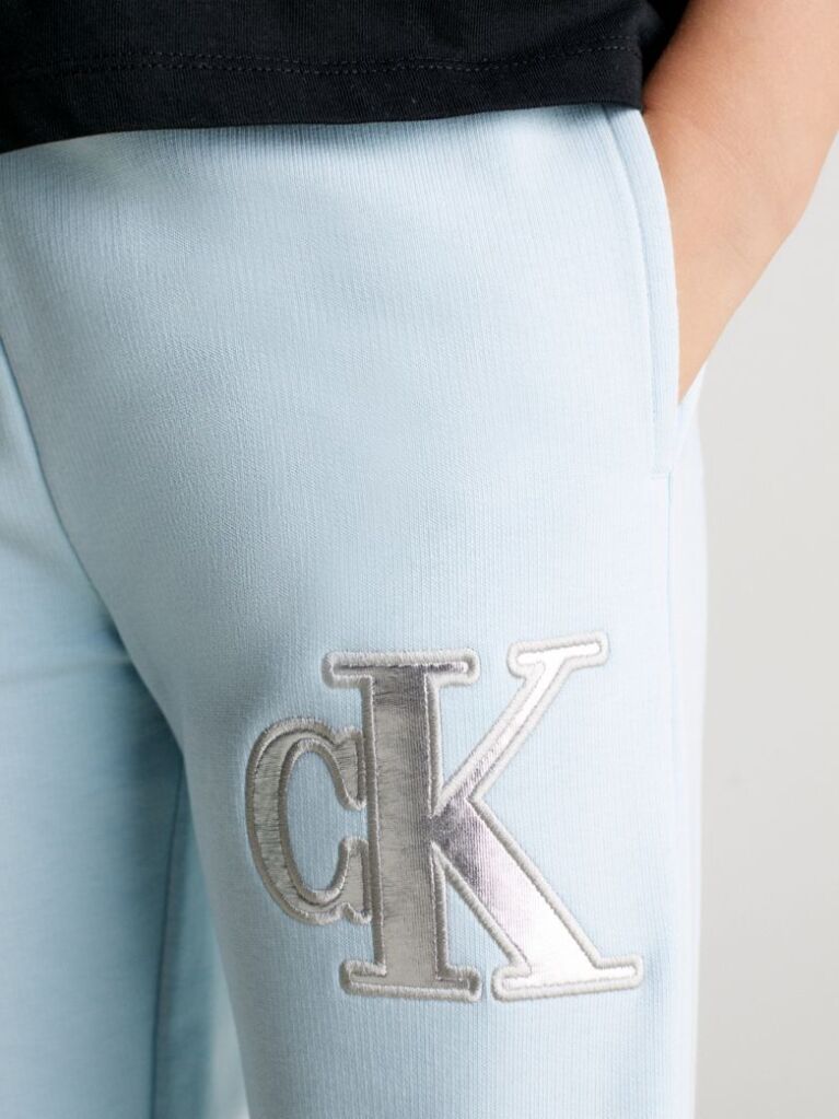 Blue Relaxed Logo Joggers  Girls