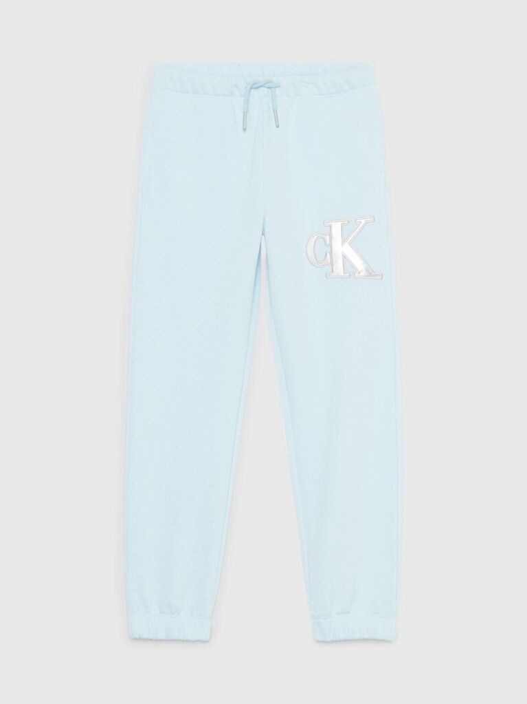 Blue Relaxed Logo Joggers  Girls