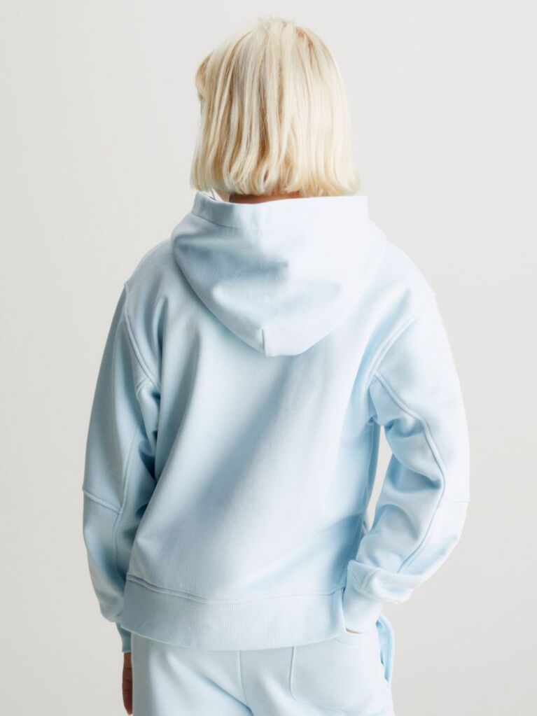 Blue Relaxed Logo Hoodie  Girls