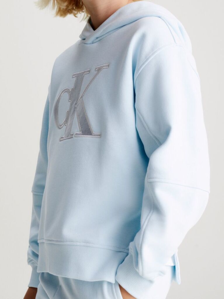Blue Relaxed Logo Hoodie  Girls