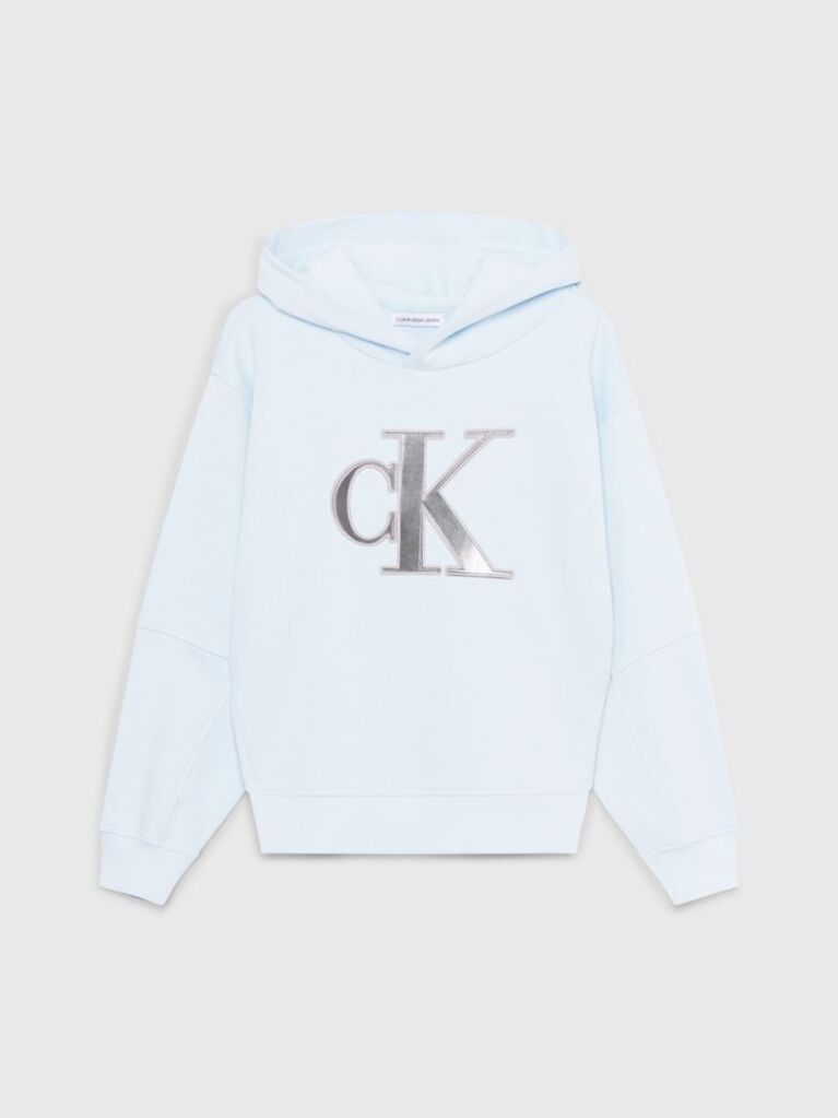 Blue Relaxed Logo Hoodie  Girls
