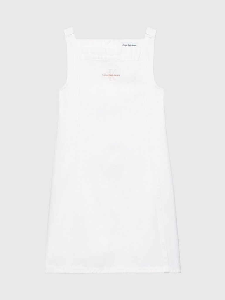 Λευκό Denim Φόρεμα Pinafore  Κορίτσι