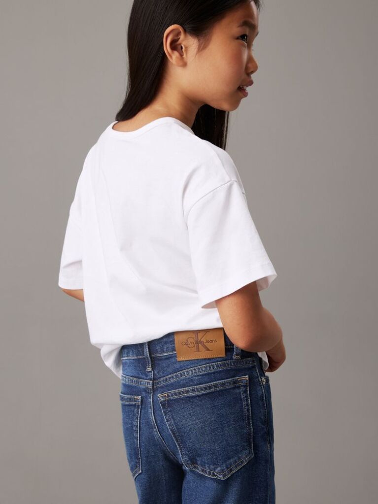 Blue High Rise Wide Leg Jeans  Girls
