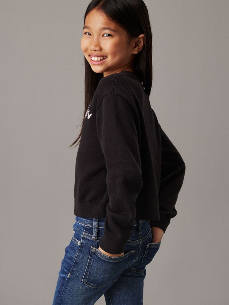 Black Logo Jumper  Girls