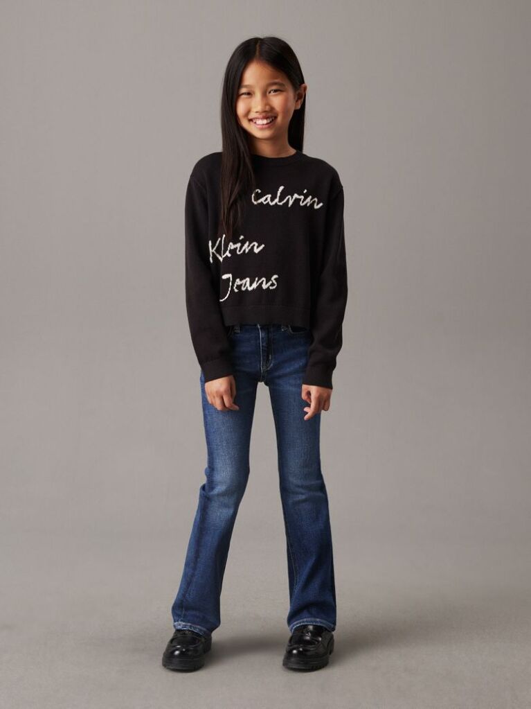 Black Logo Jumper  Girls
