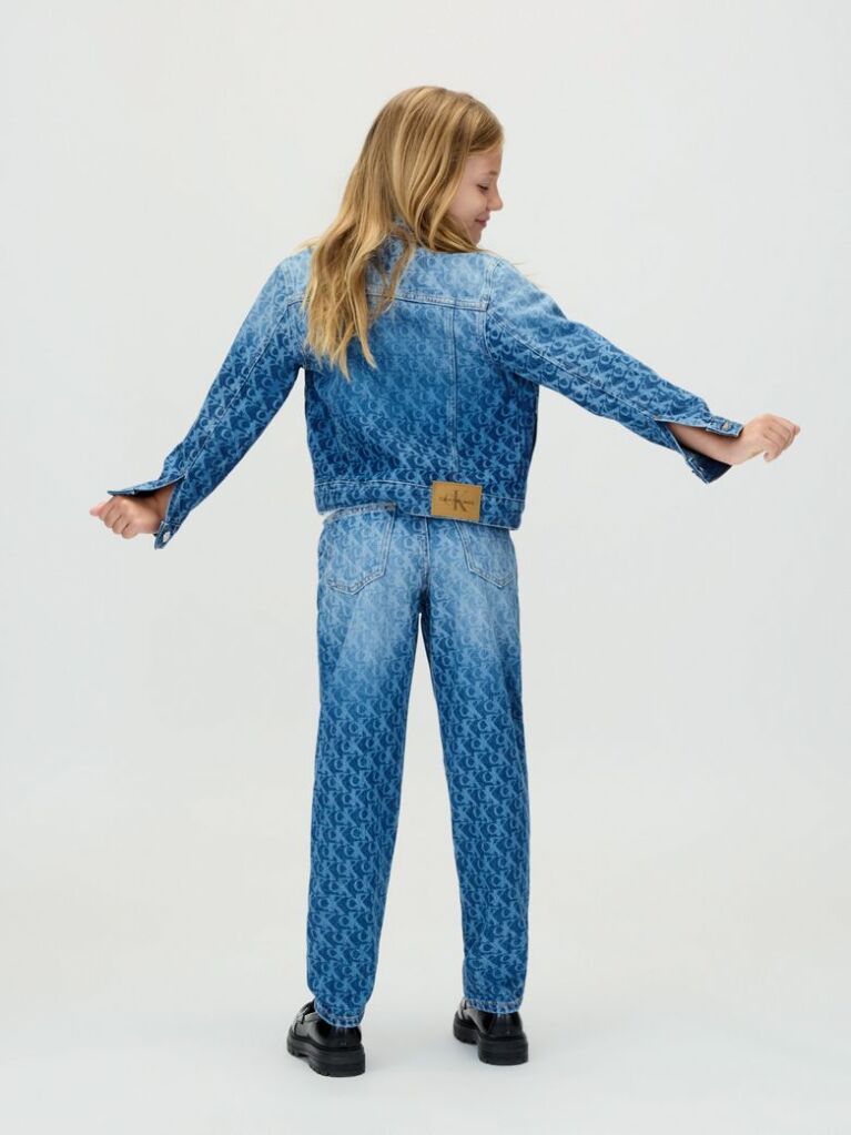 Denim Τζιν Σε Barrel Γραμμή Με Λογότυπο  Κορίτσι