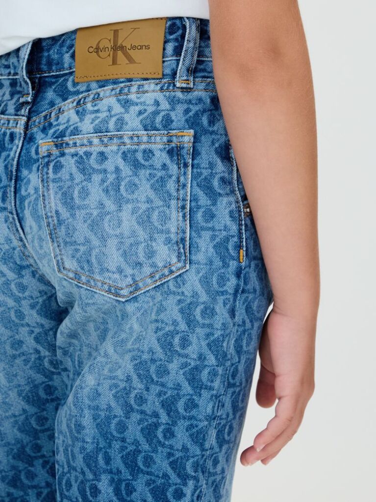 Denim Τζιν Σε Barrel Γραμμή Με Λογότυπο  Κορίτσι