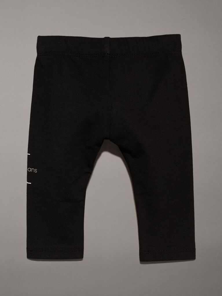 Black Newborn Monogram Leggings  Newborn