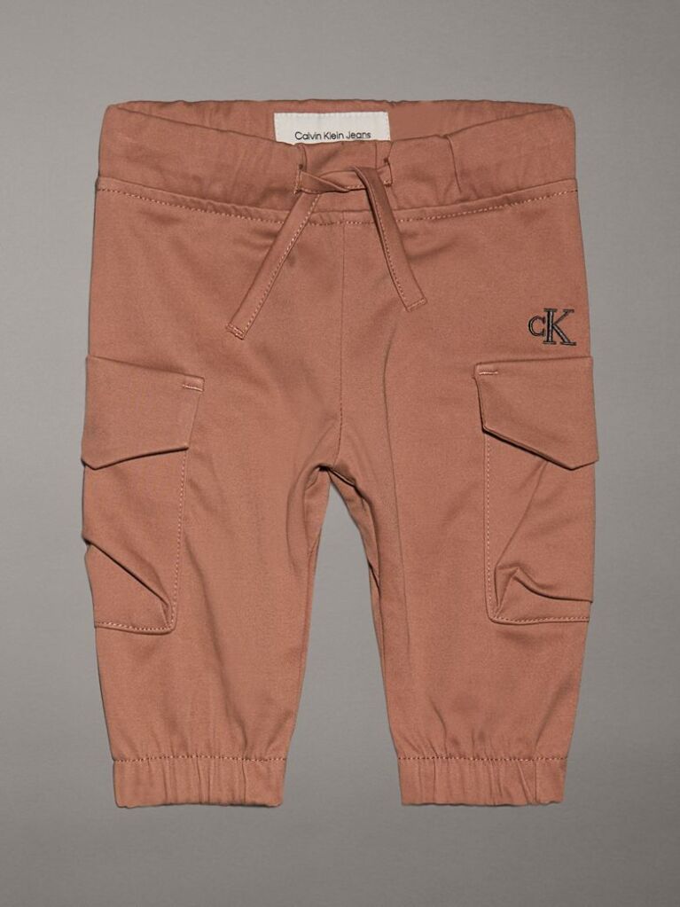 Brown Newborn Woven Cargo Trousers  Newborn