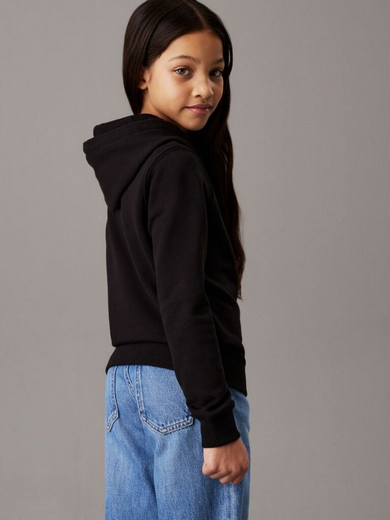 Black Unisex Cotton Hoodie  Kids Unisex