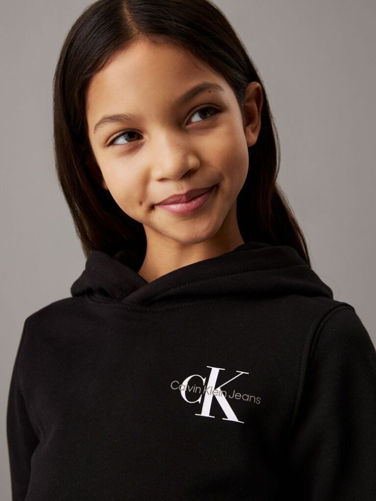 Black Unisex Cotton Hoodie  Kids Unisex