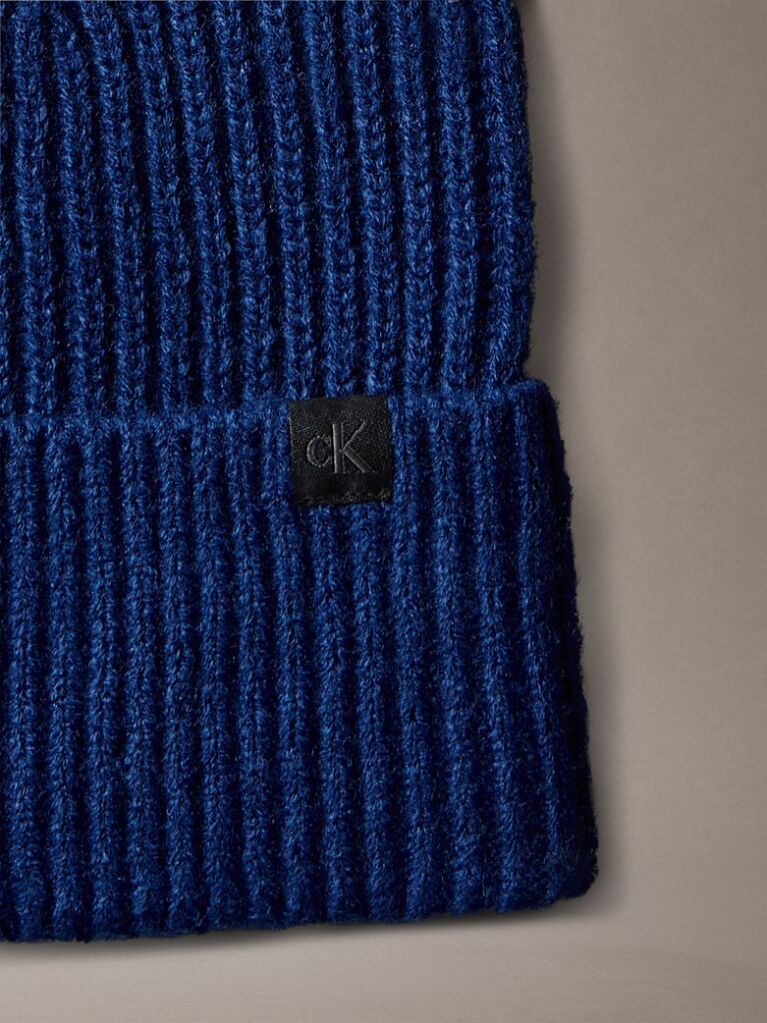 Μπλε Unisex Ριμπ Σκουφάκι  Παιδικό Unisex