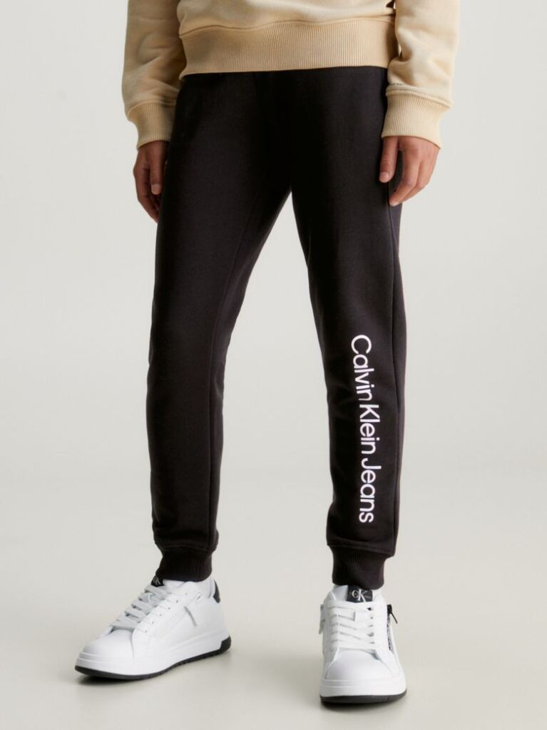 Black Kids' Logo Terry Joggers  Kids Unisex