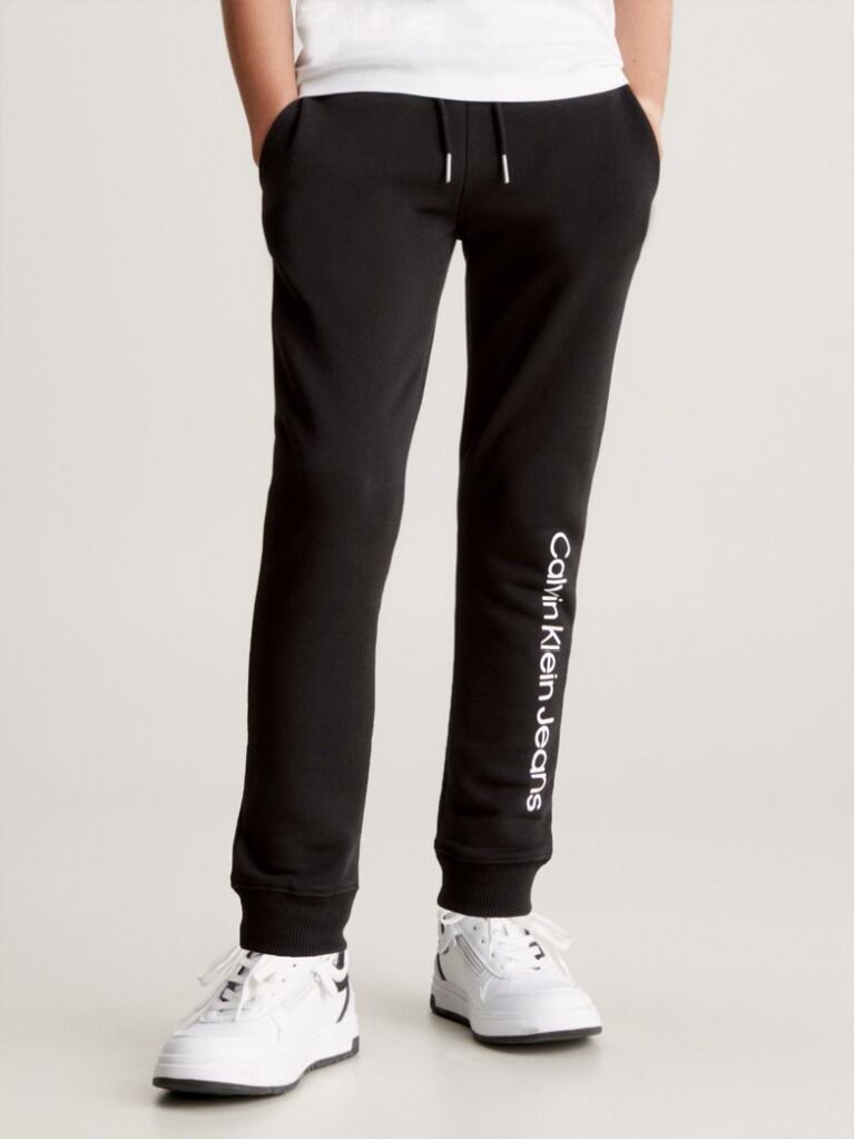 Black Kids' Logo Terry Joggers  Kids Unisex