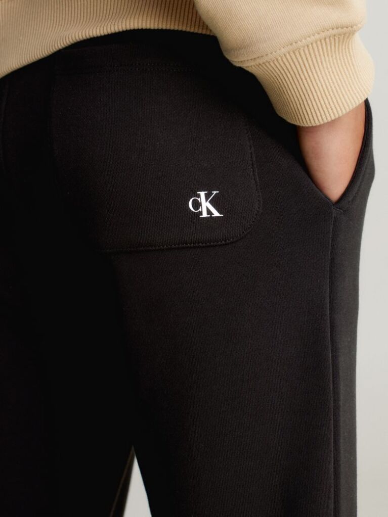 Black Kids' Logo Terry Joggers  Kids Unisex