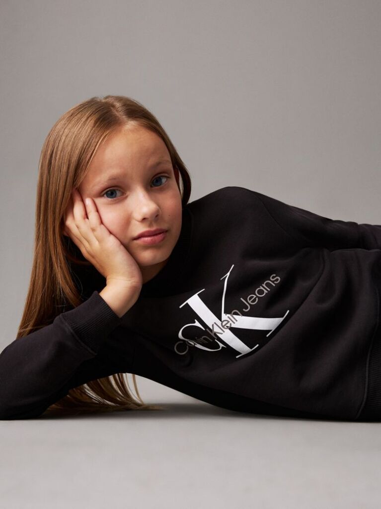 Black Unisex Logo Sweatshirt  Kids Unisex