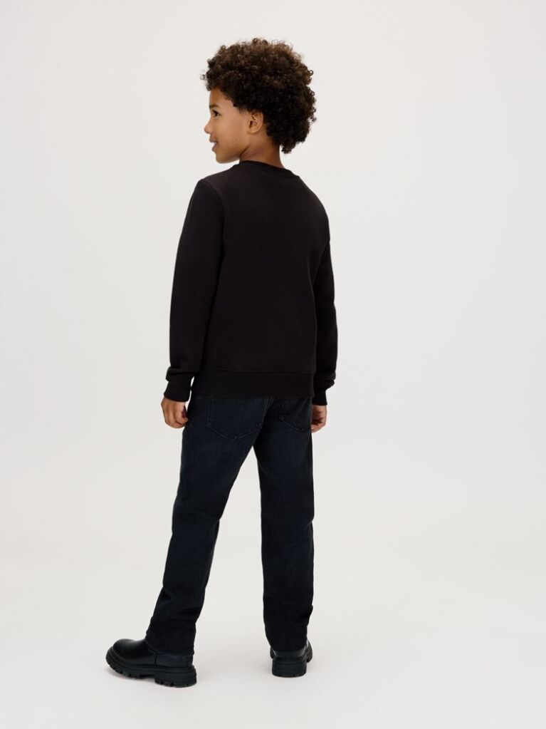 Black Kids' Logo Sweatshirt  Kids Unisex