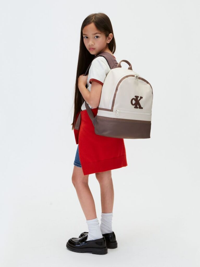 Μπεζ Παιδικό Σακίδιο Πλάτης Με Signature Λογότυπο  Παιδικό Unisex