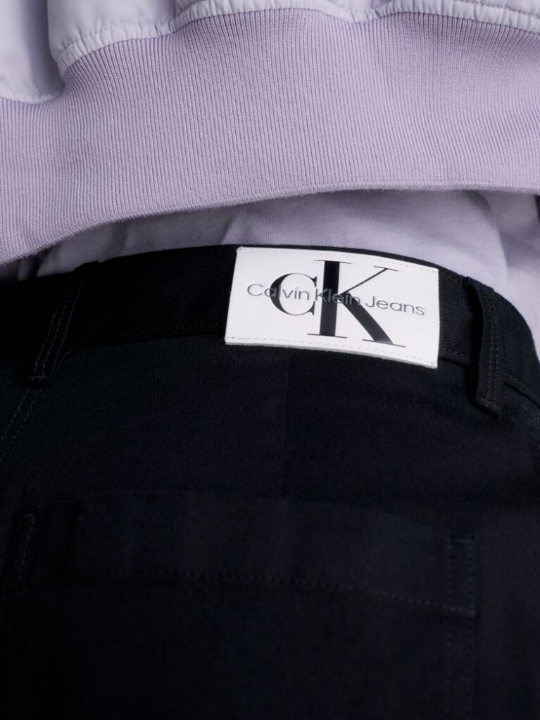 Black Cotton Twill Cargo Pants  Women