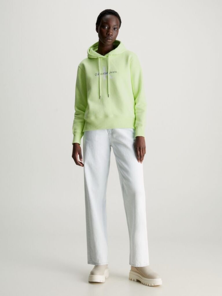 Green Monogram Hoodie  Women