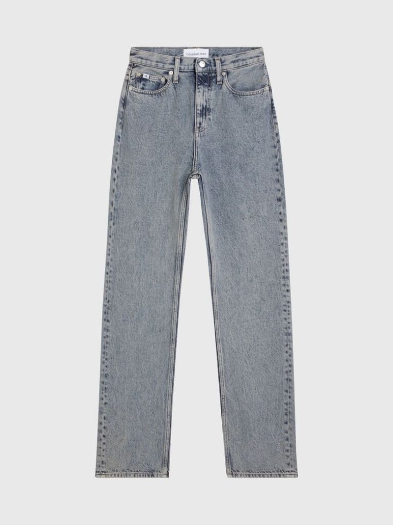 Denim High Rise Straight Jeans  Women
