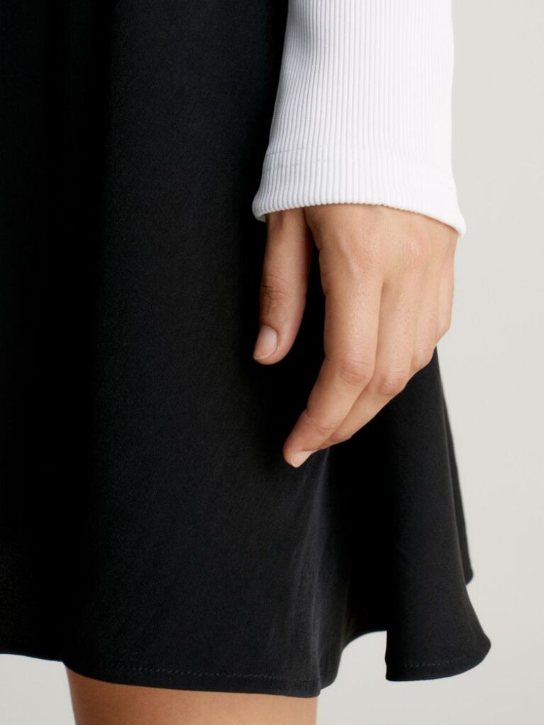 Multi Logo Tape Long Sleeve Dress  Women