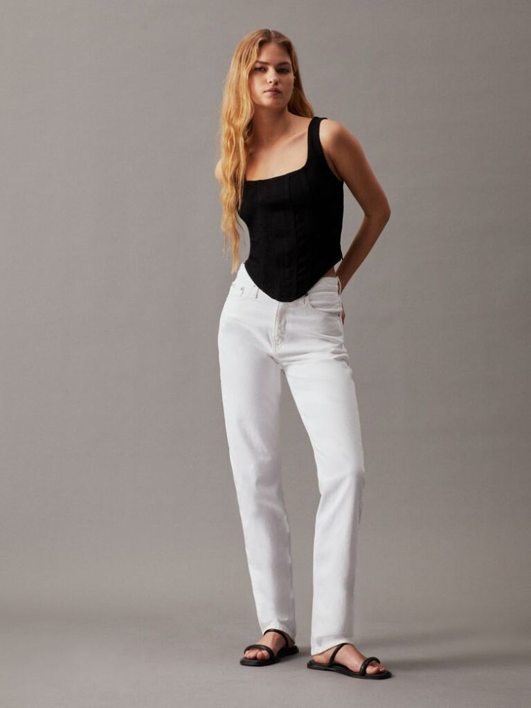 Black Denim Bustier Top  Women