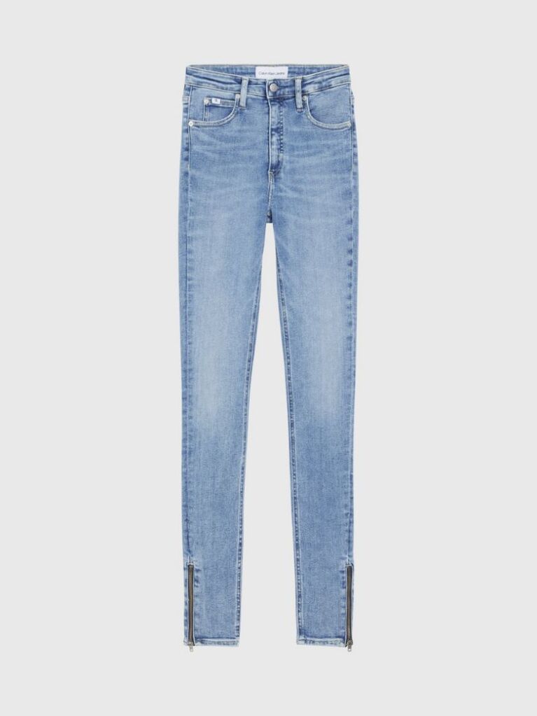 Denim High Rise Super Skinny Split Zip Jeans  Women