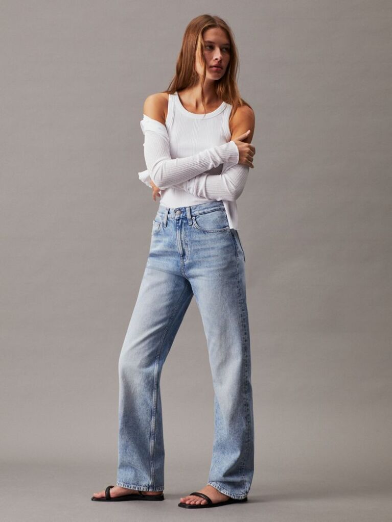 Denim Ψηλόμεσο Τζιν Με Ισια Γραμμή  Γυναίκα