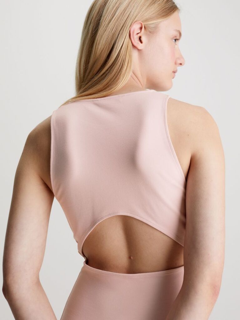 Pink Milano Jersey Cut Out Dress  Women