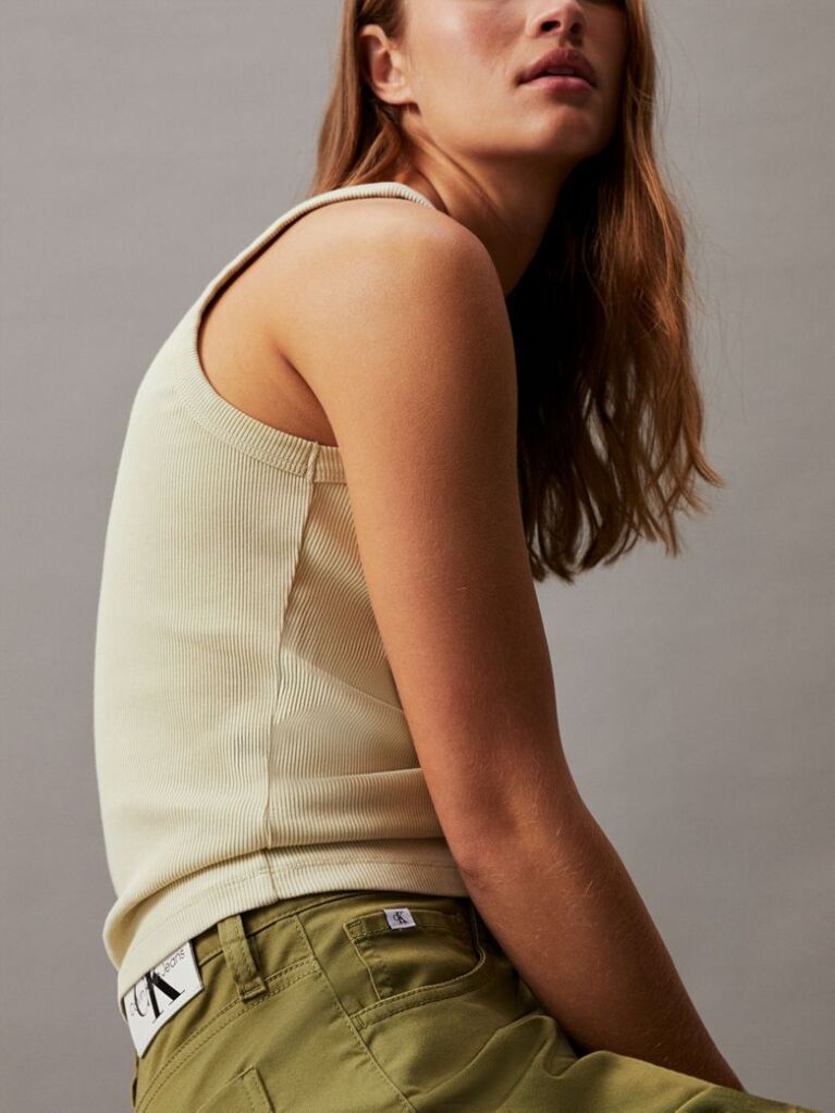 Green Cotton Twill Mom Shorts  Women