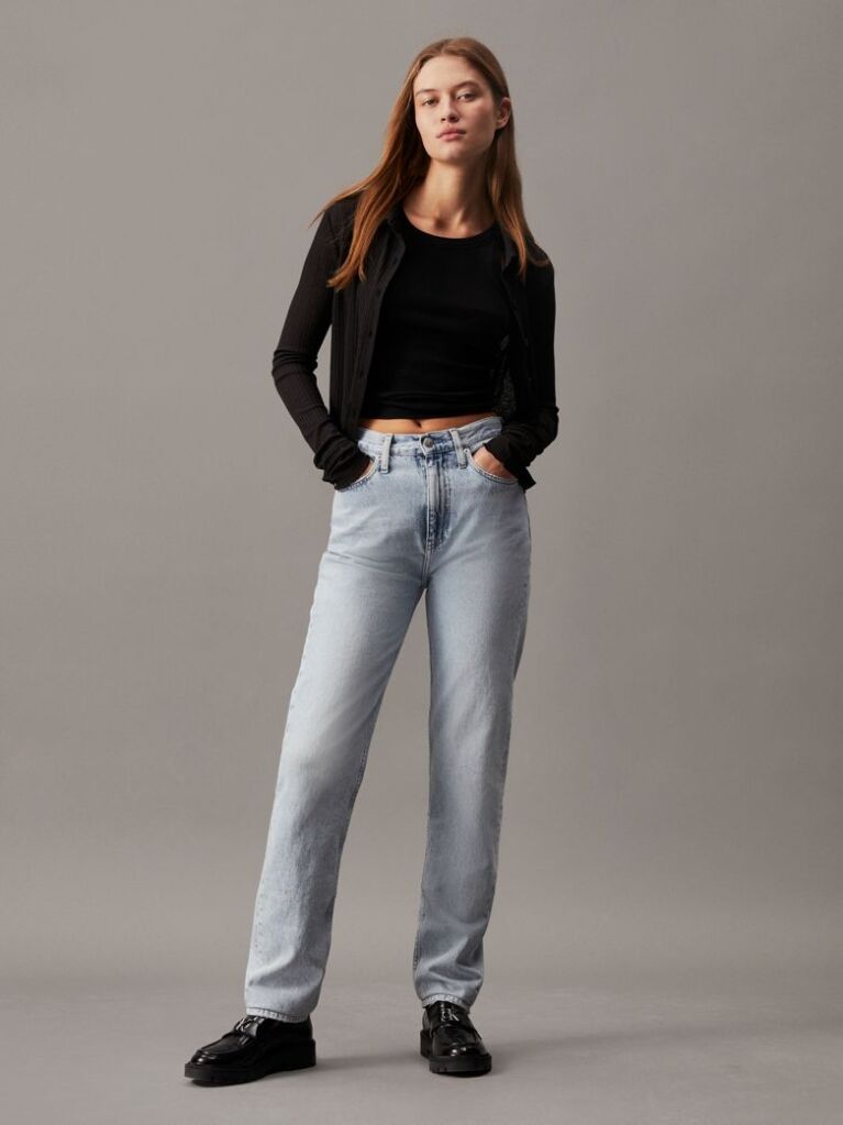 Denim Authentic Slim Straight Jeans  Women