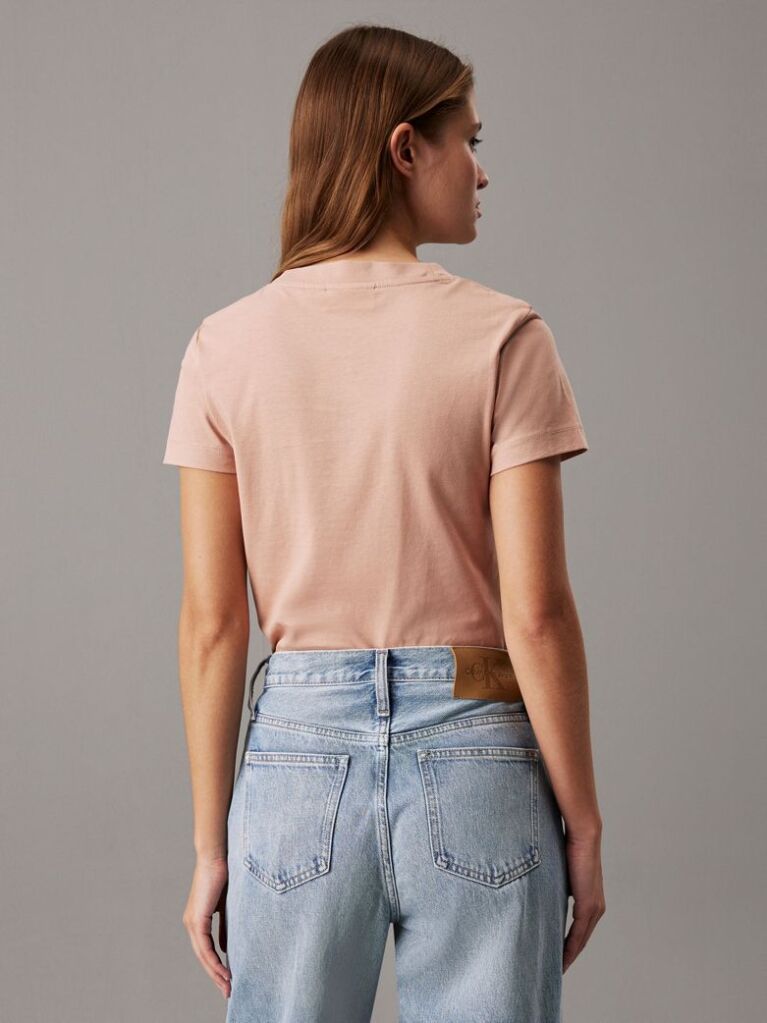 Πορτοκαλί Slim T-shirt Με Μονόγραμμα  Γυναίκα