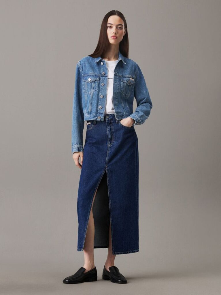 Λευκό Slim T-shirt Με Μονόγραμμα  Γυναίκα