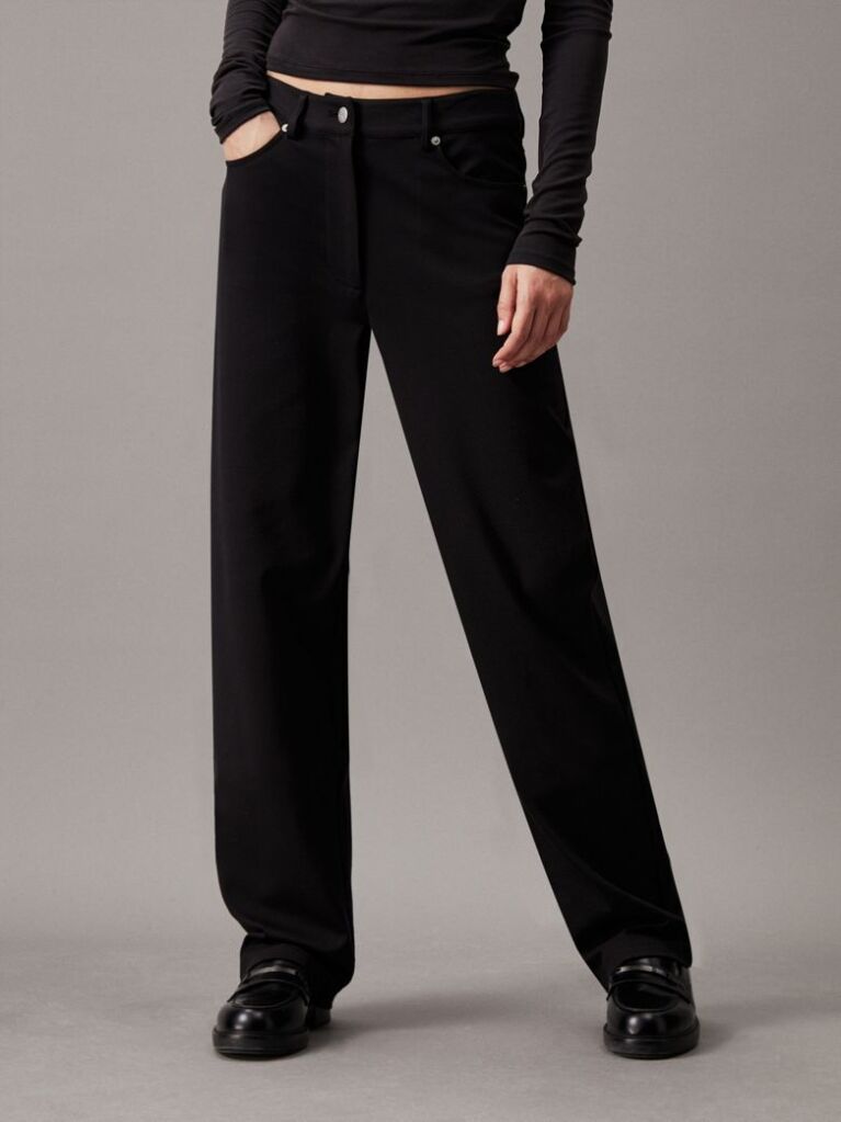 Black Milano Straight Pant  Women