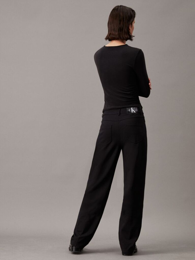 Black Milano Straight Pant  Women