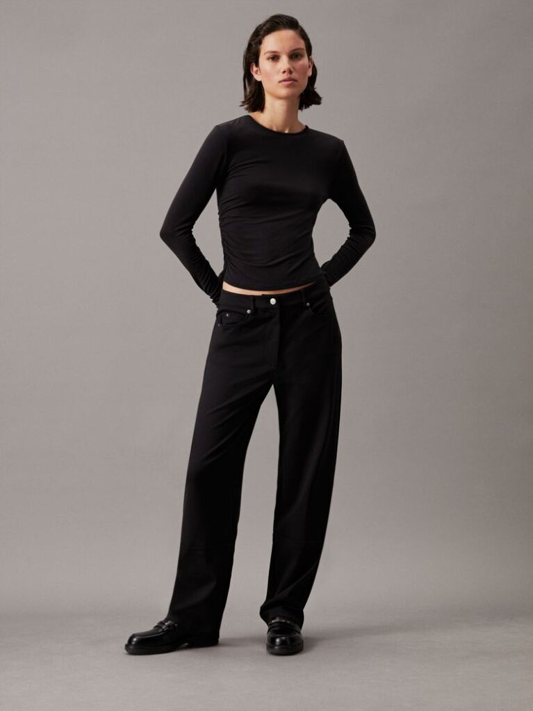 Black Milano Straight Pant  Women