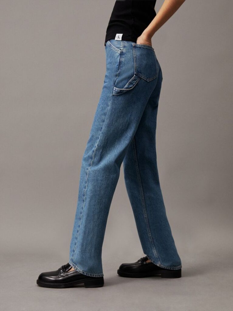 Denim Ψηλόμεσο Τζιν Carpenter Με Ίσια Γραμμή  Γυναίκα