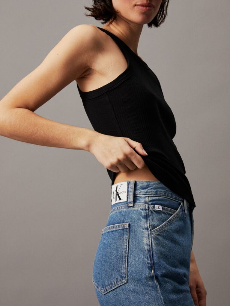 Denim Ψηλόμεσο Τζιν Carpenter Με Ίσια Γραμμή  Γυναίκα