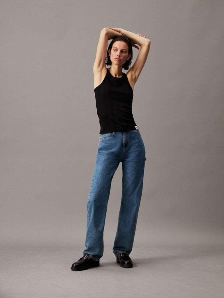 Denim Ψηλόμεσο Τζιν Carpenter Με Ίσια Γραμμή  Γυναίκα