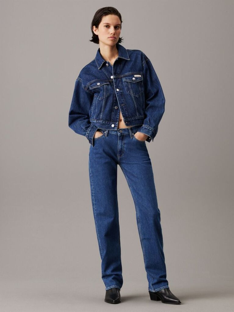 Denim Low Rise Straight Jeans  Women